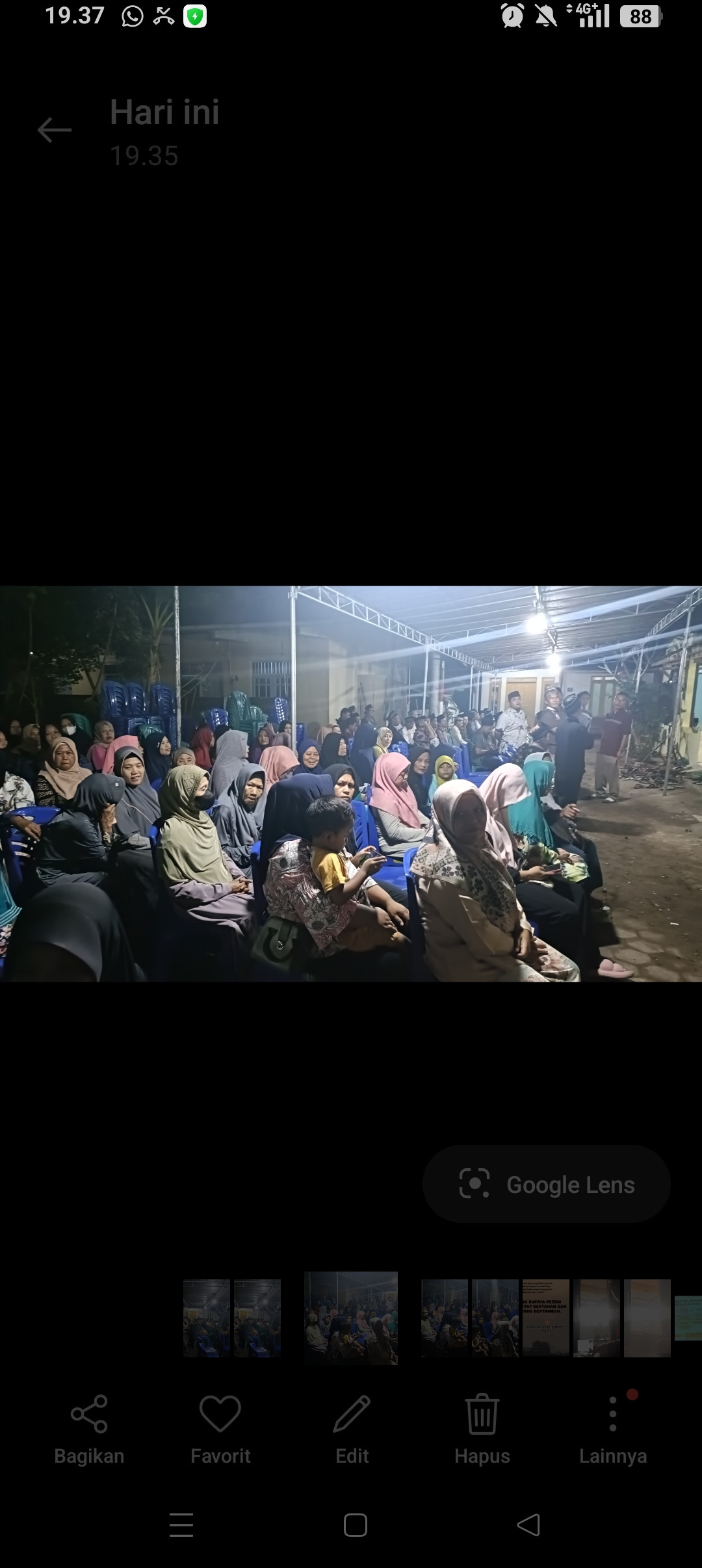 Tahlilan  terakhir ALM BPK mujono di wilayah RT 06 gebang Jetis Wedomartani