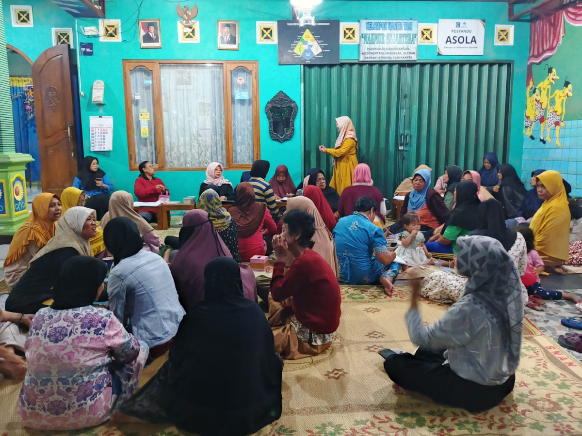 Pertemuan rutin ibu2 pkk warga gedongan lor