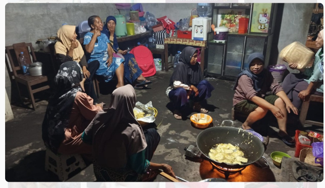 Gotong Royong Konsumsi Tahlil dan Dzikir Sripah RT 02 Hari 1 Padukuhan Pokoh