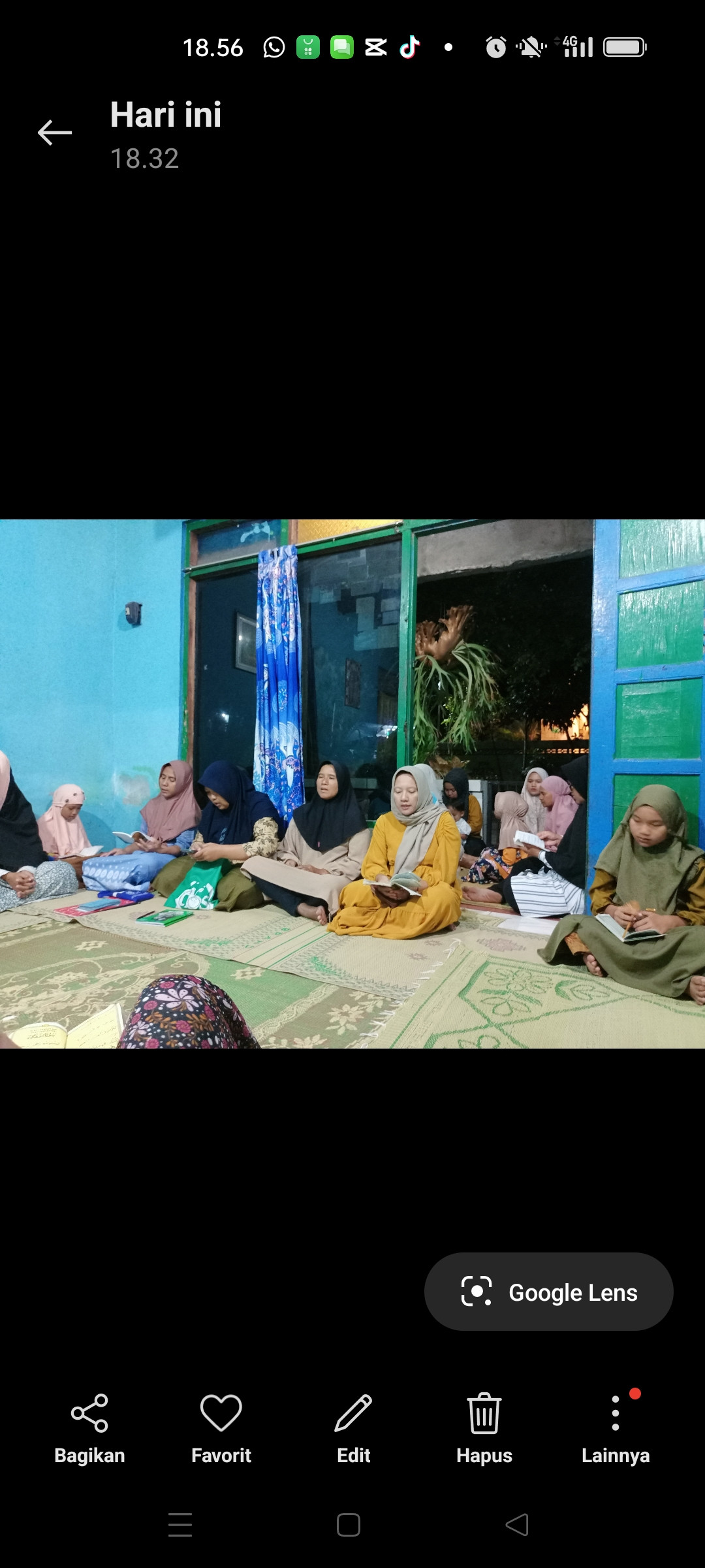 Kegiatan yasinan rutin malam jumat RW 51 terung padukuhan krandon