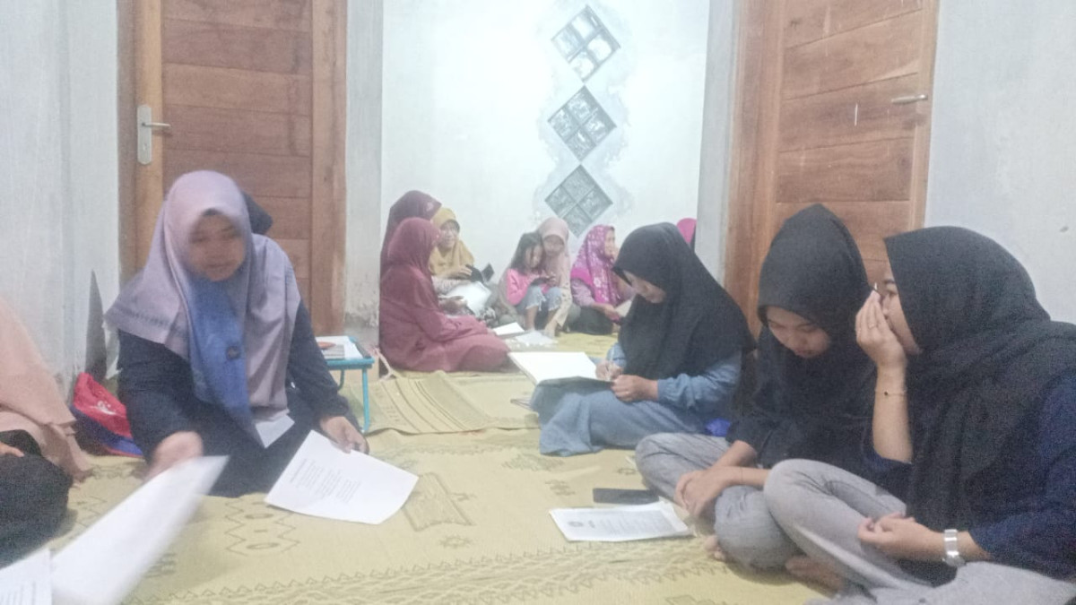 Koordinasi agustusan PKK RW 56 dan pemuda pemudi nunggal karso padukuhan bakungan