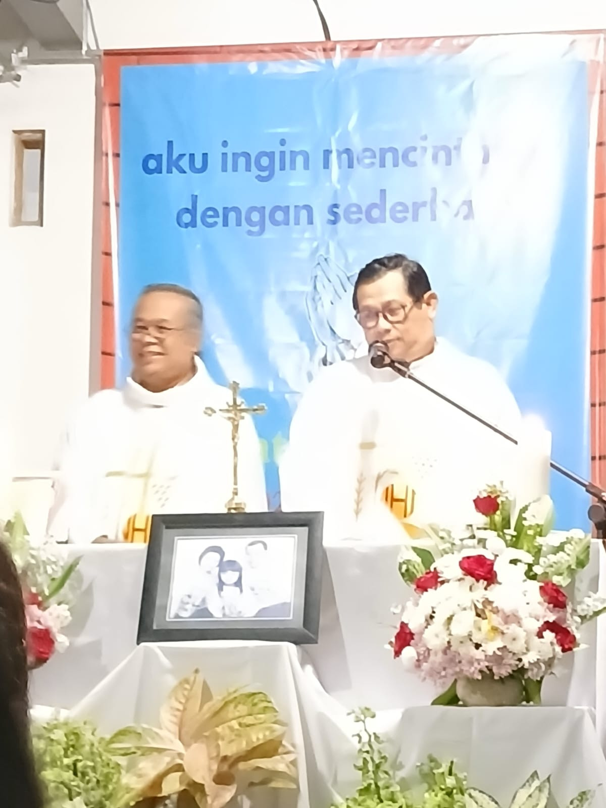 Misa syukur 25 th pernikahan Bpk Iwan n Bu Fitri warga dusun Babadan