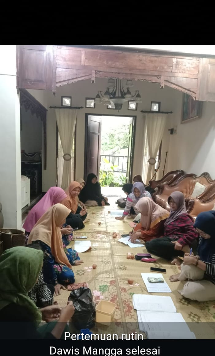 Pertemuan Dasawisma mangga Padukuhan Krajan