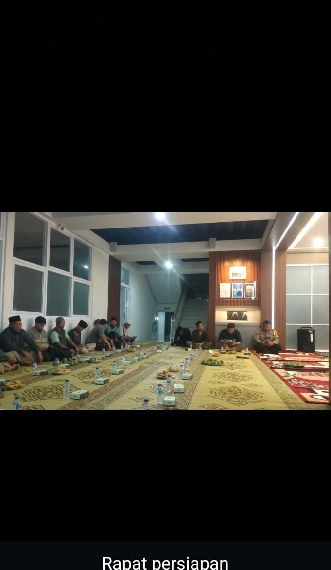 Rapat persiapan pengajian Akbar oleh Bpk Dukuh Krajan