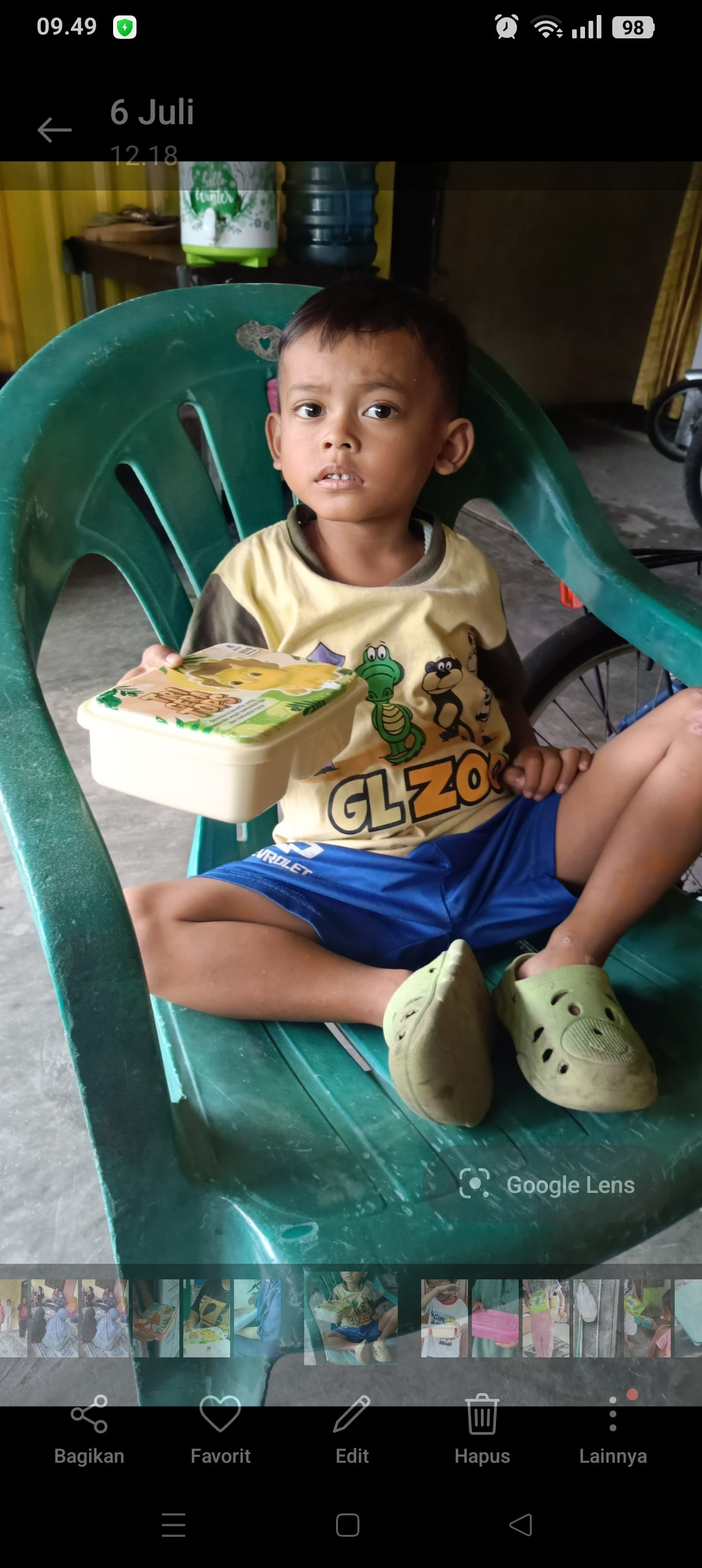 Kegiatan pendistribusian PMT lokal dapur dashat hari ke 7 di gebang jetis Wedomartani