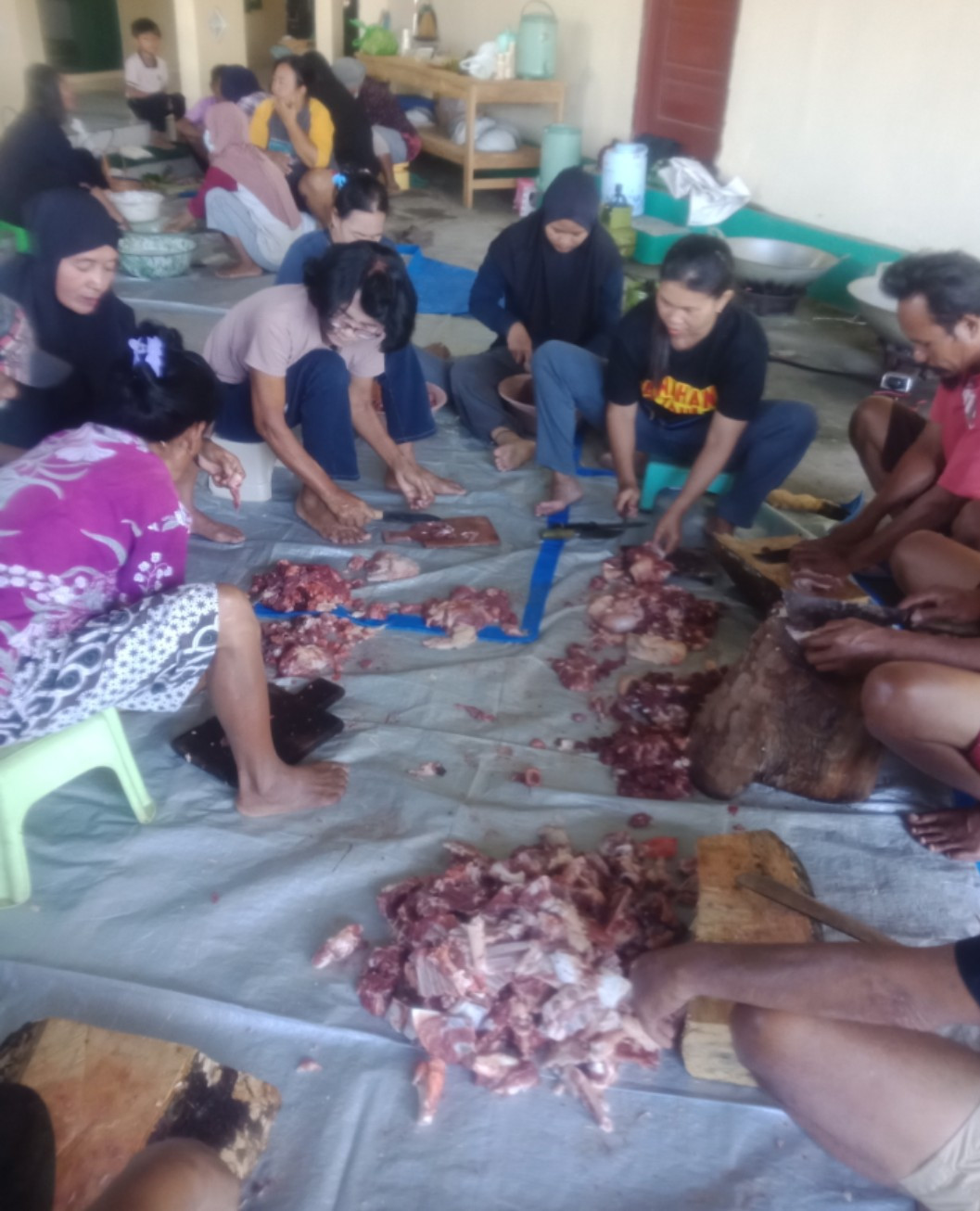 Pemotongan hewan kurban,sawahan kidul