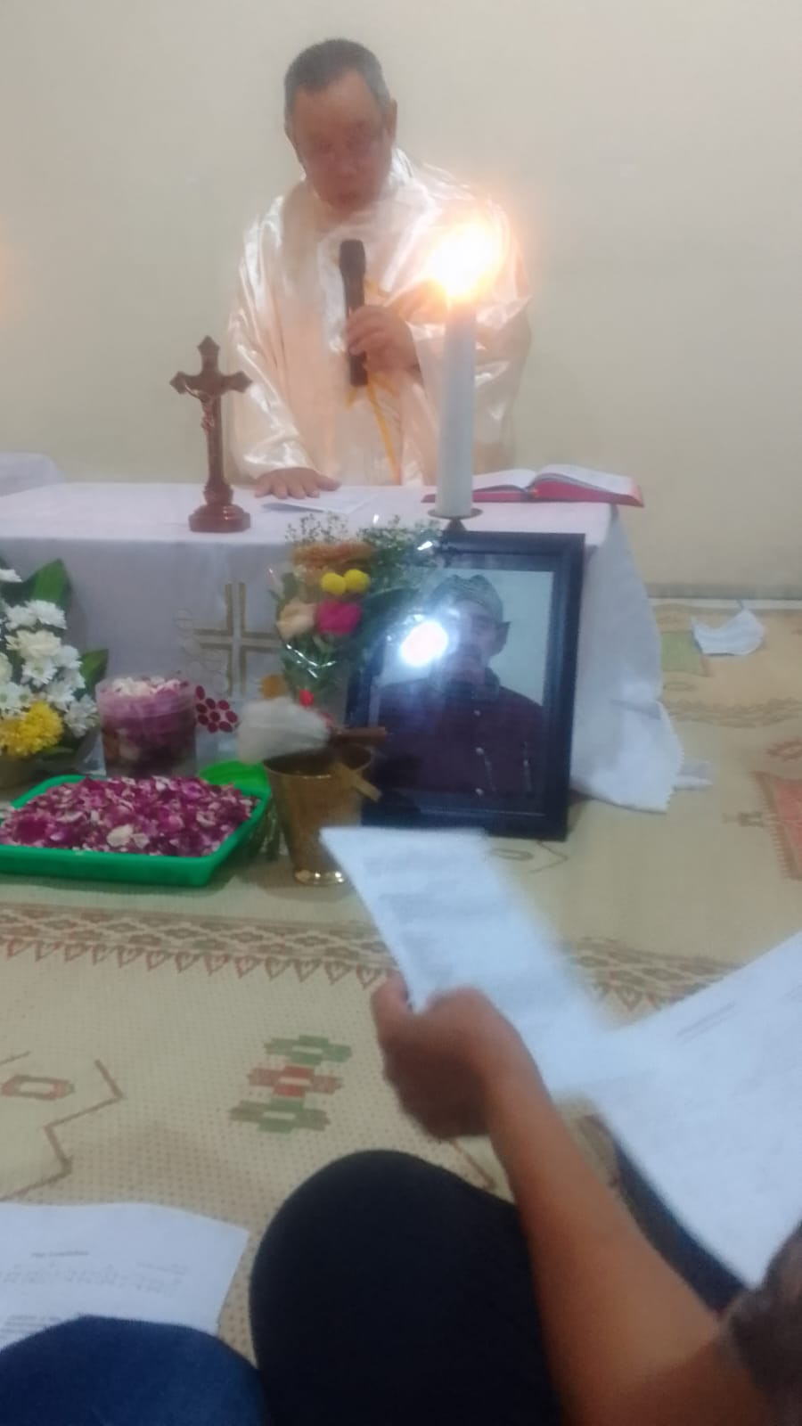 Misa memule 100 Bpk Adreas Tukino lingk Yustinus & Elisabet d Rt 01 dusun Babadan