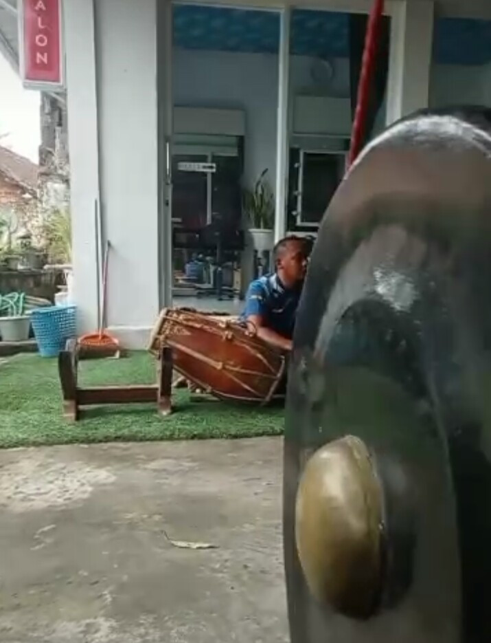 Latihan gamel anggita kesenian kuda lumping kudomustiko saren