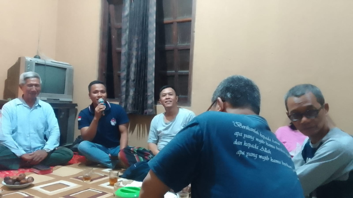 Doa bersama d Rumah ibu sukasmiati Rt 02 lingk yustinus dusun babadan