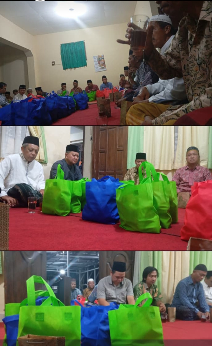 Tahlil dan doa bersama acara 40 hari almarhum bapak Suroyo warga Tegalsari