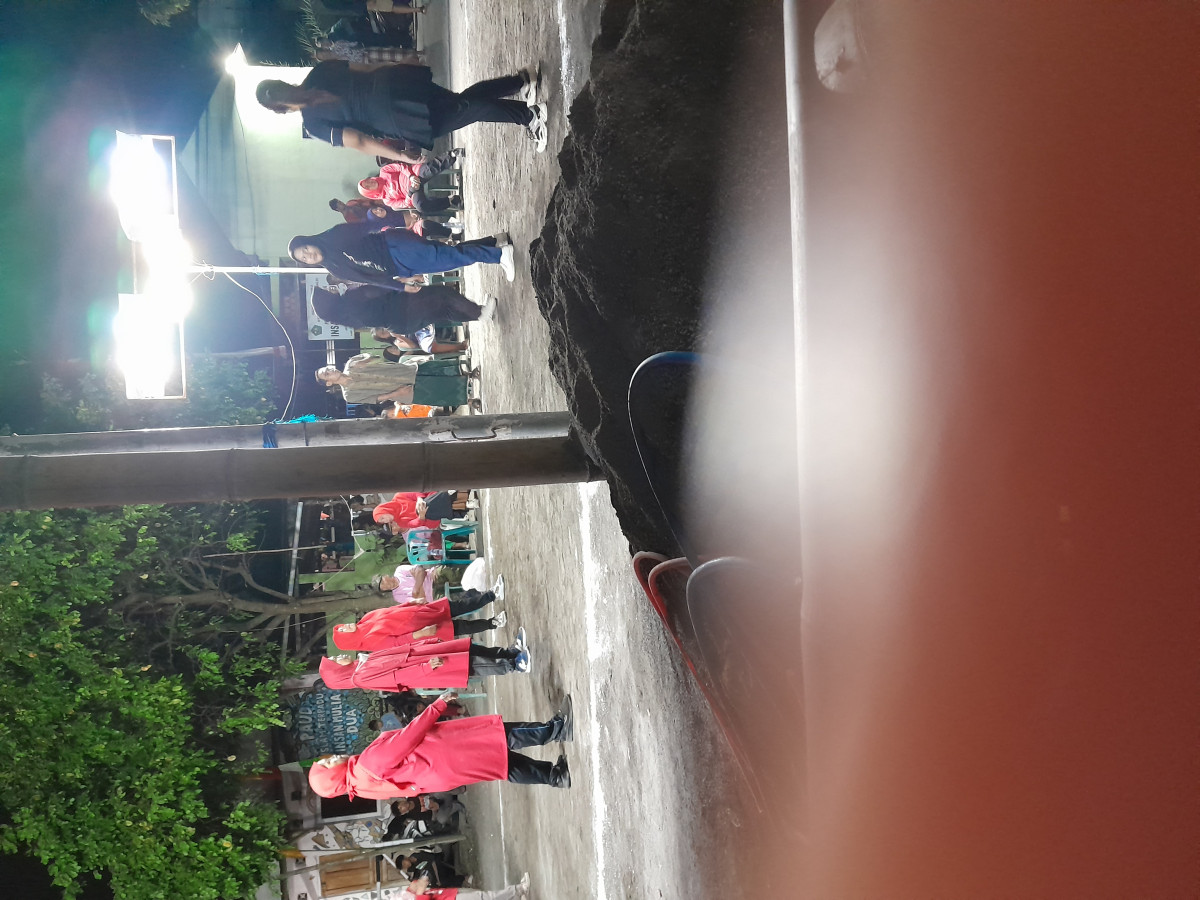 Perlombaan voly Ibu2 antar Rt padukuhan Krajan