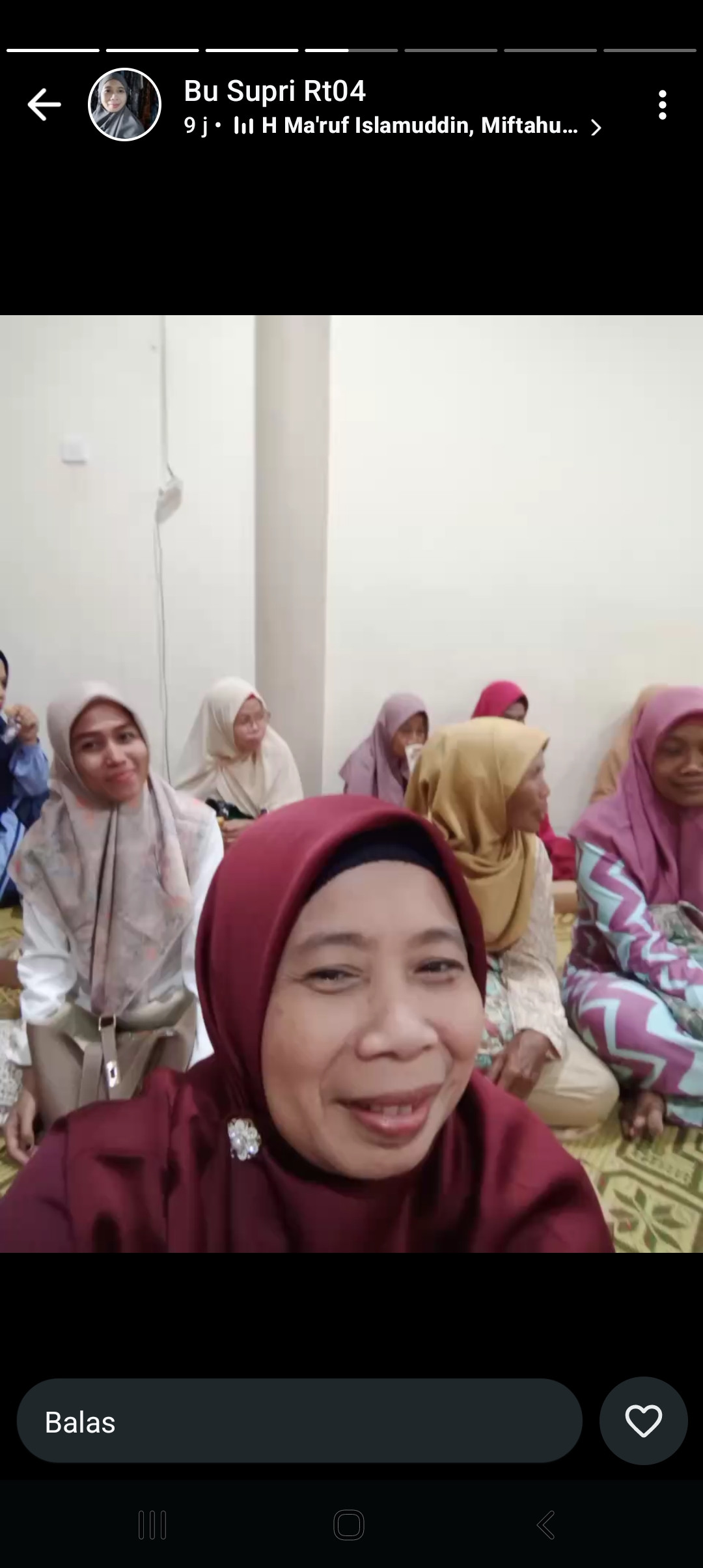 Pengajian rutin malam jumat ibu2 warga krajan