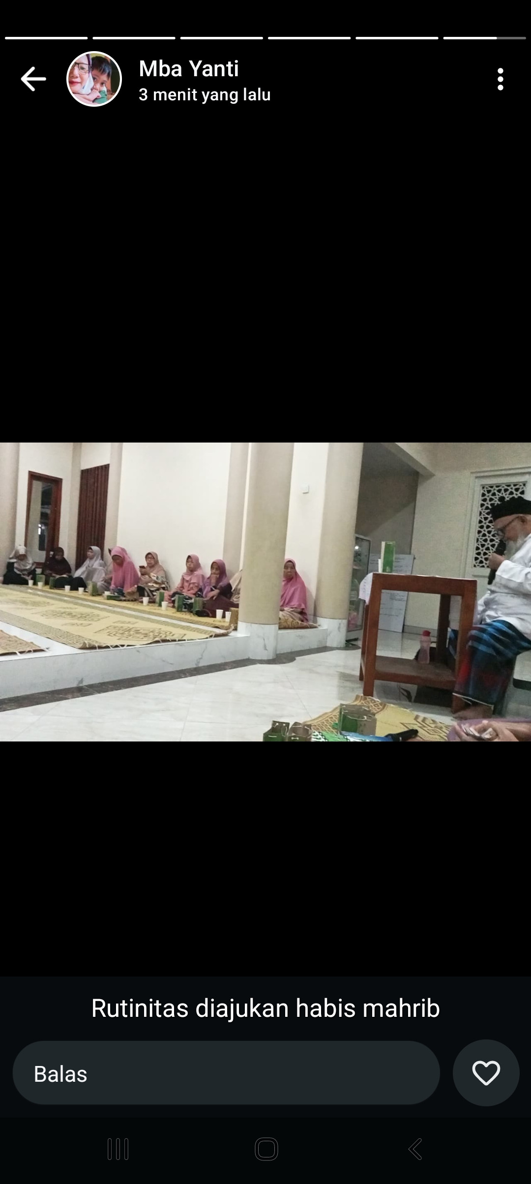 Pengajian rutin malam sabtu ibu2 warga krajan