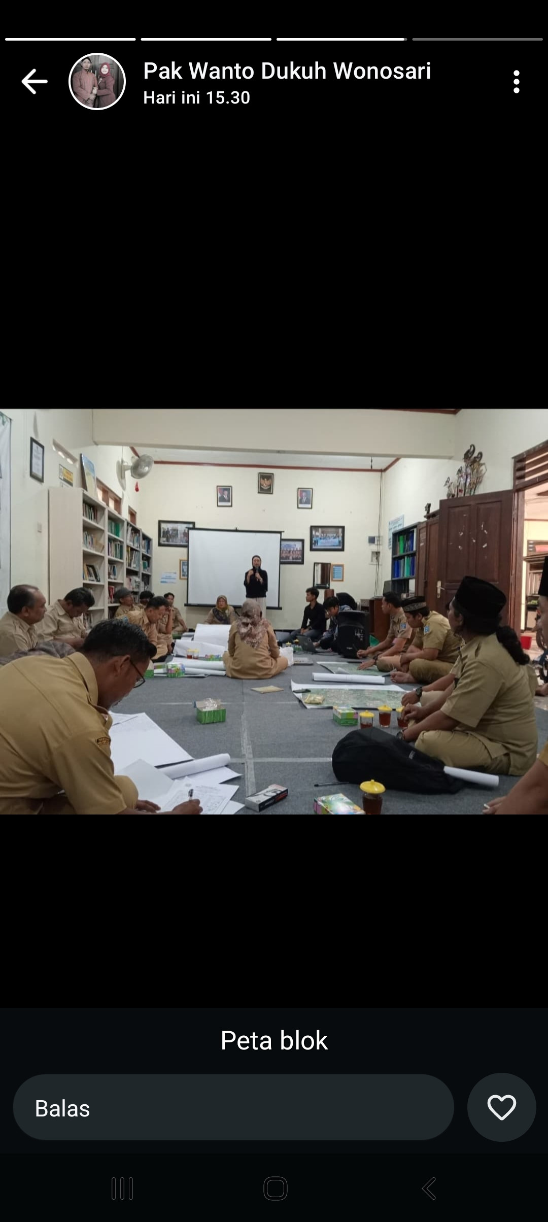 Pemetaan Blok wilayah Wedomartani yg d hadiri oleh Bpk Dukuh Krajan