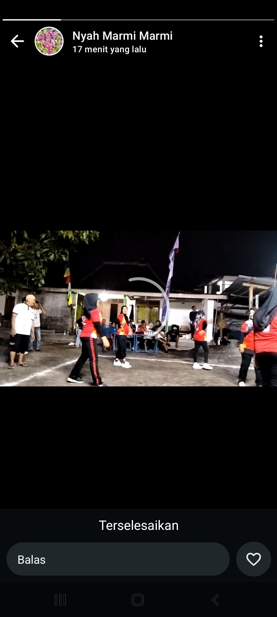 Perlombaan voly Ibu2 antar Rt padukuhan Krajan