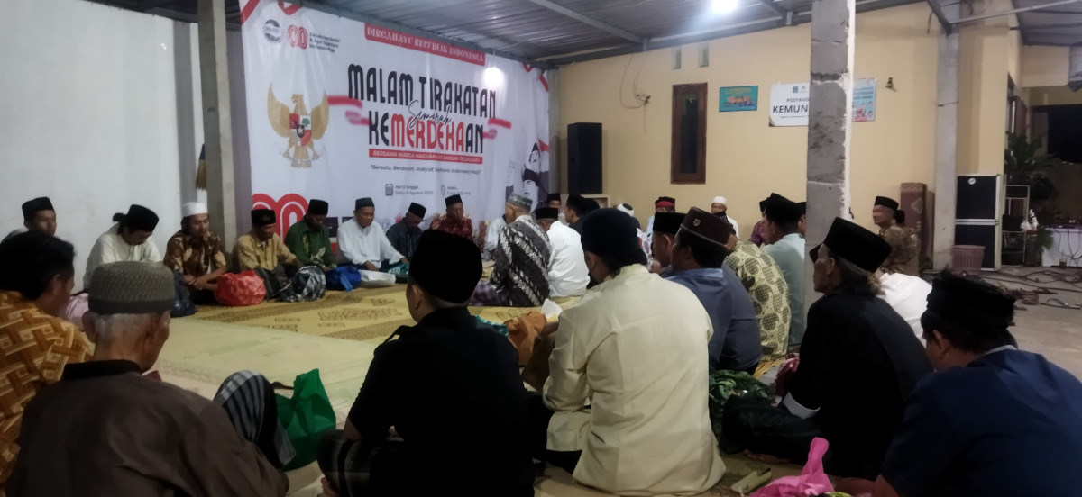 Tradisi sedekahan warga padukuhan Tegalsari