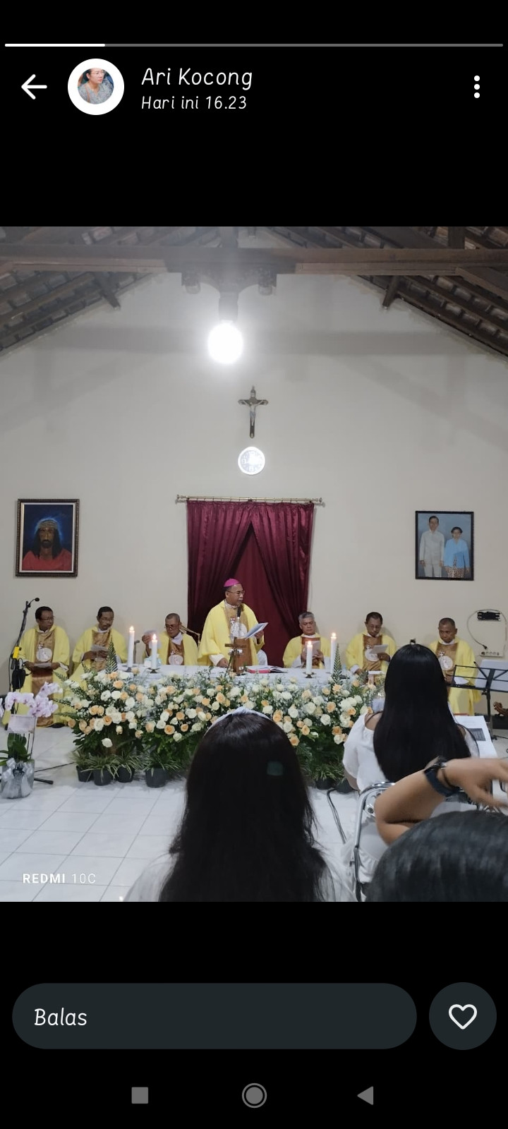 Ulang tahun pemimpin agama katolik Demangan