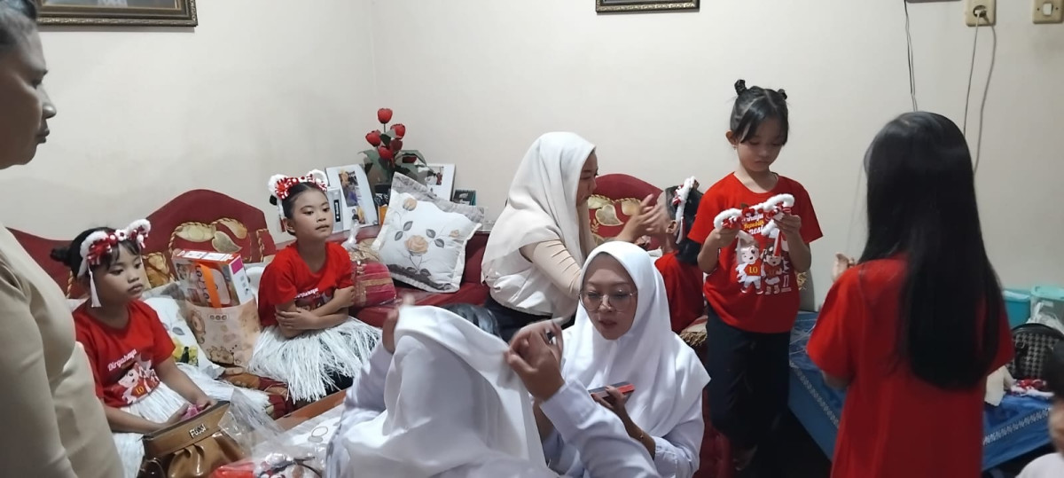 Prepare malam pentas seni RW 35 Dusun Nglarang Malangrejo