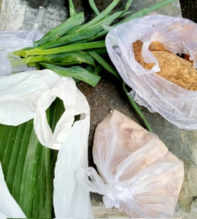 Menyuplai bahan mentah PMT lokal oleh kader Sanggrahan