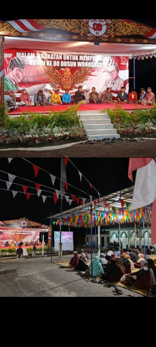 Malam tirakatan Warga Padukuhan Wonosari