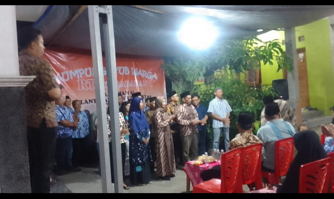 Pelantikan ketua RT 02 dusun babadan