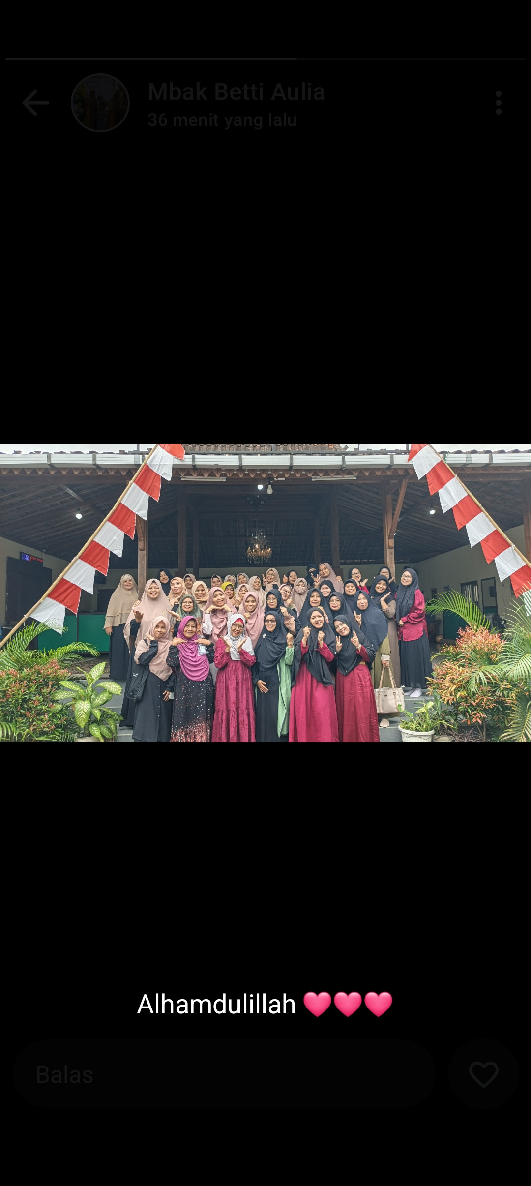 Kegiatan kajian milad mt annisa di pendopo warung eyup Jetis wedomartani