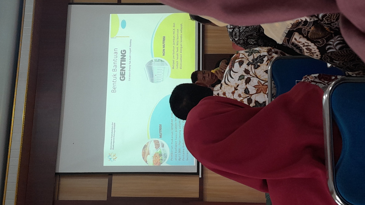 Mini lokakarya stunting kapanewon yg di hadiri oleh kader krajan