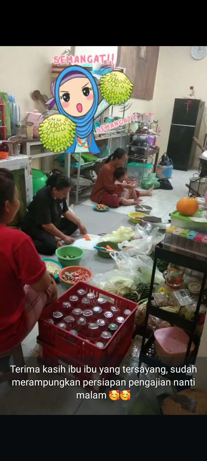 Persiapan pengajian warga RW 02 gedongan lor