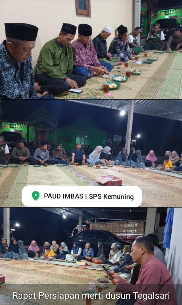 Rapat koordinasi MERTI DUSUN padukuhan Tegalsari