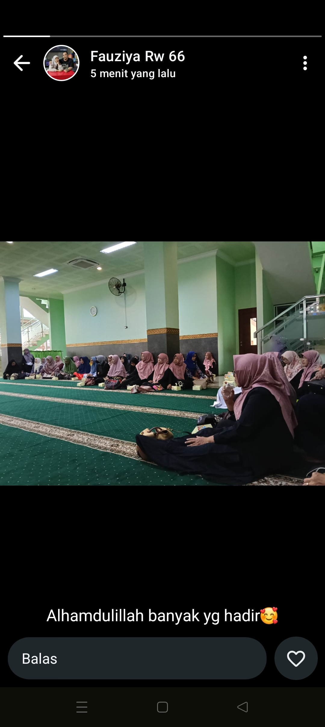 Kegiatan pengajian ibu ibu pcgp  di masjid Al marhamahJetis wedomartani