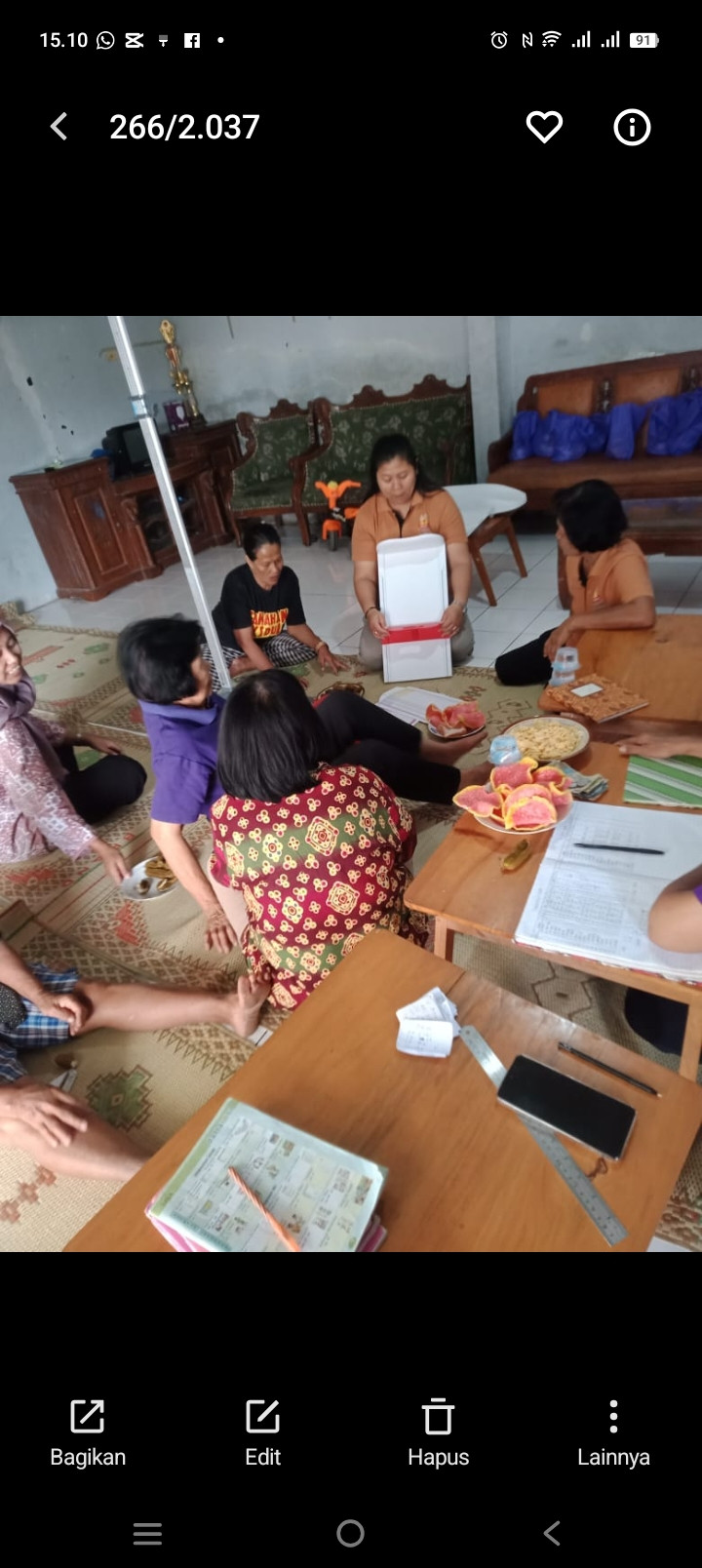 Rakoord kader posyandu balita, sawahan kidul