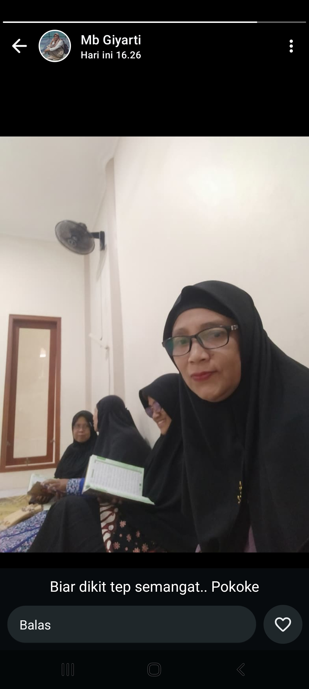 Belajar metode Tahsin Klmpok pengajian Ibu2 warga Krajan