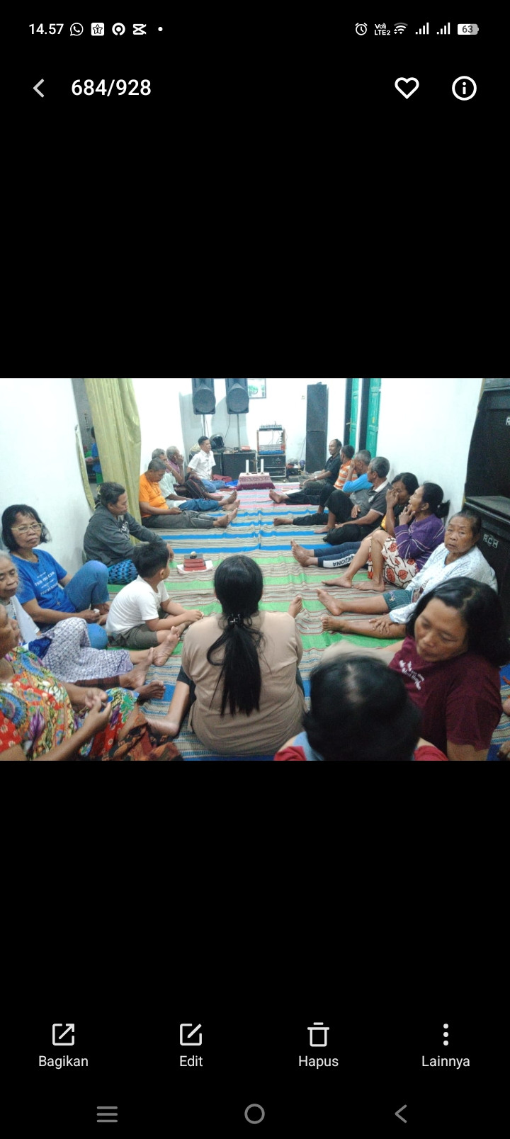 Rosario lingkungan vincentius, sawahan kidul