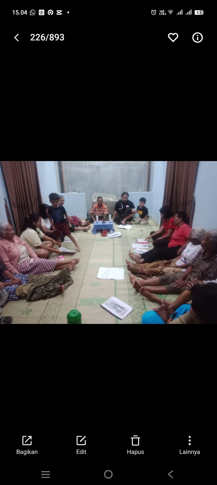 Rosario lingkungan vincentius, sawahan kidul