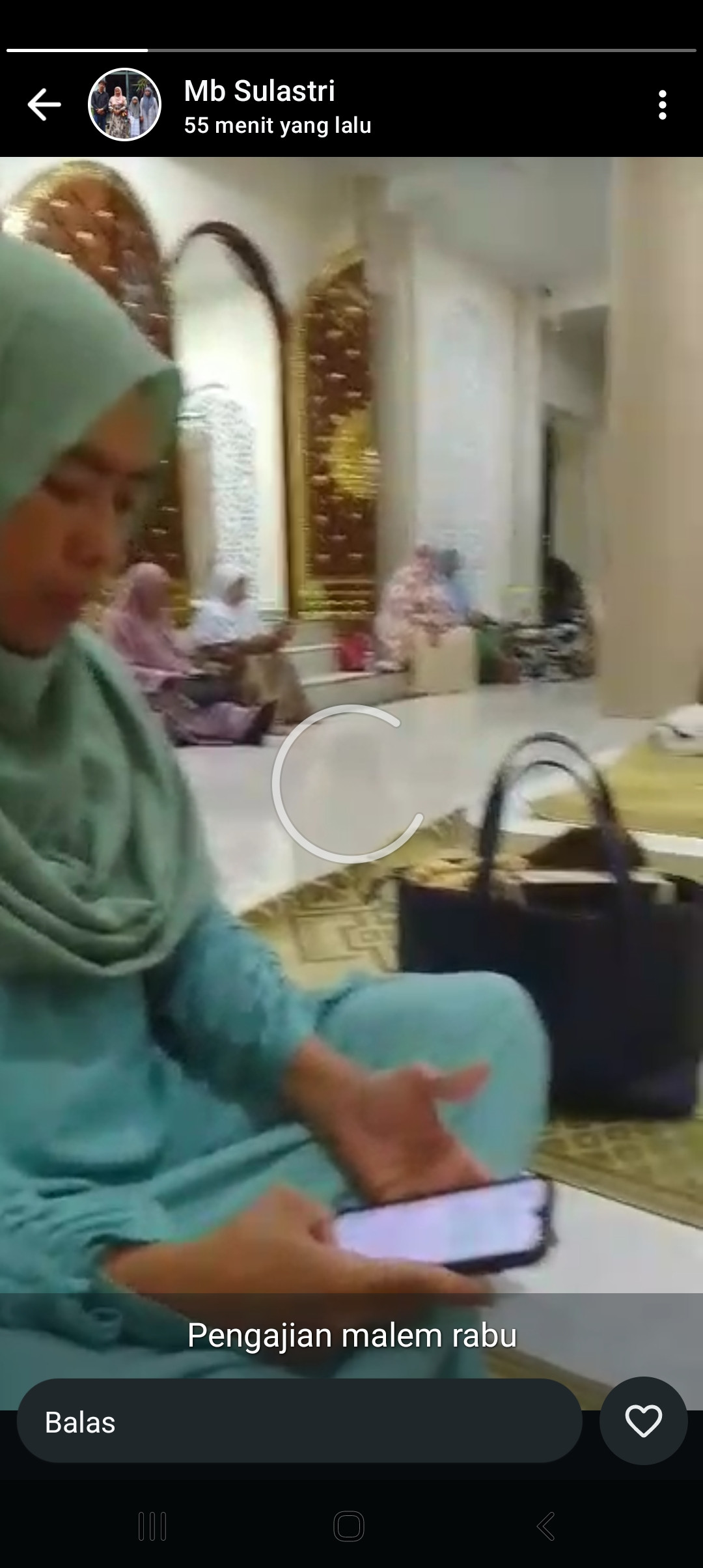 Tadarus Al quran oleh ibu2 warga krajan
