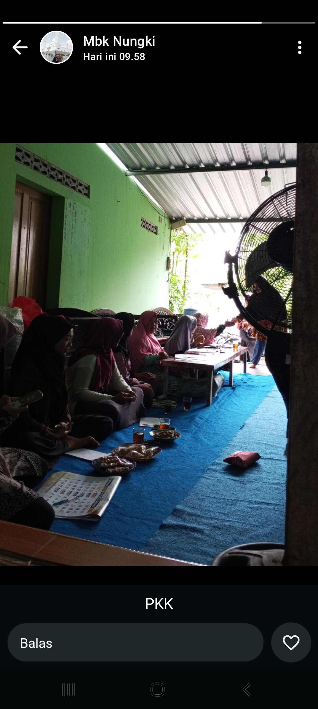 Pertemuan PKK padukuhan Krajan