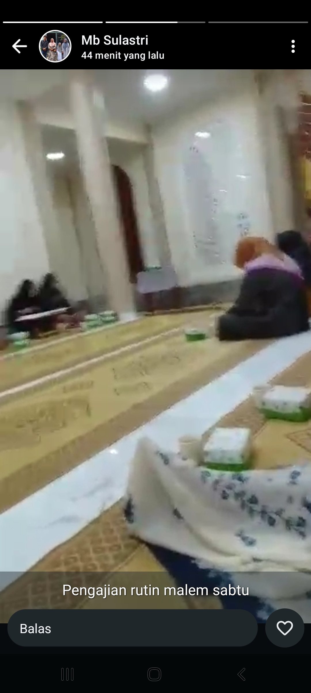 Pengajian rutin malam sabtu ibu2 warga krajan