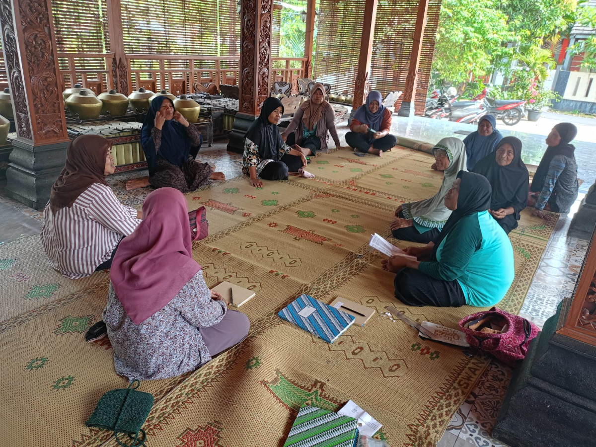 Pertemuan rutin KWT LESTARI Malangrejo