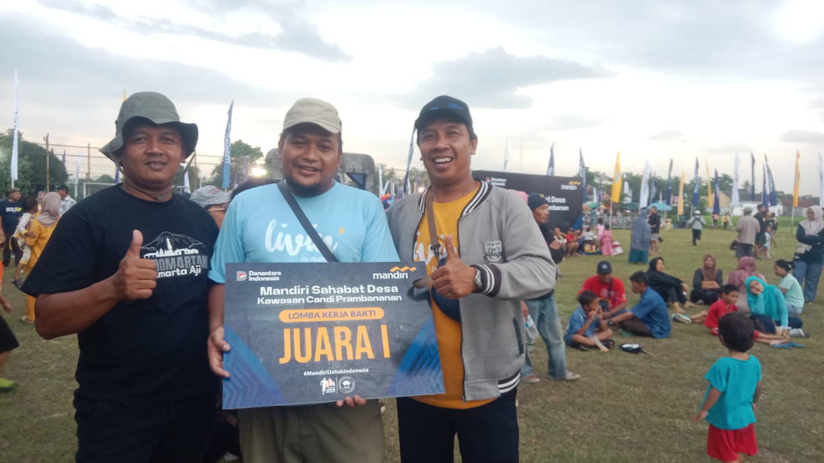 Juara 1 lomba Kerja Bakti Mandiri Sahabat Desa Sempu
