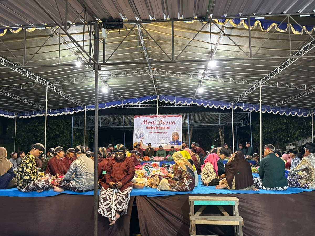 Sedekahan merti dusun Gandok Sempu