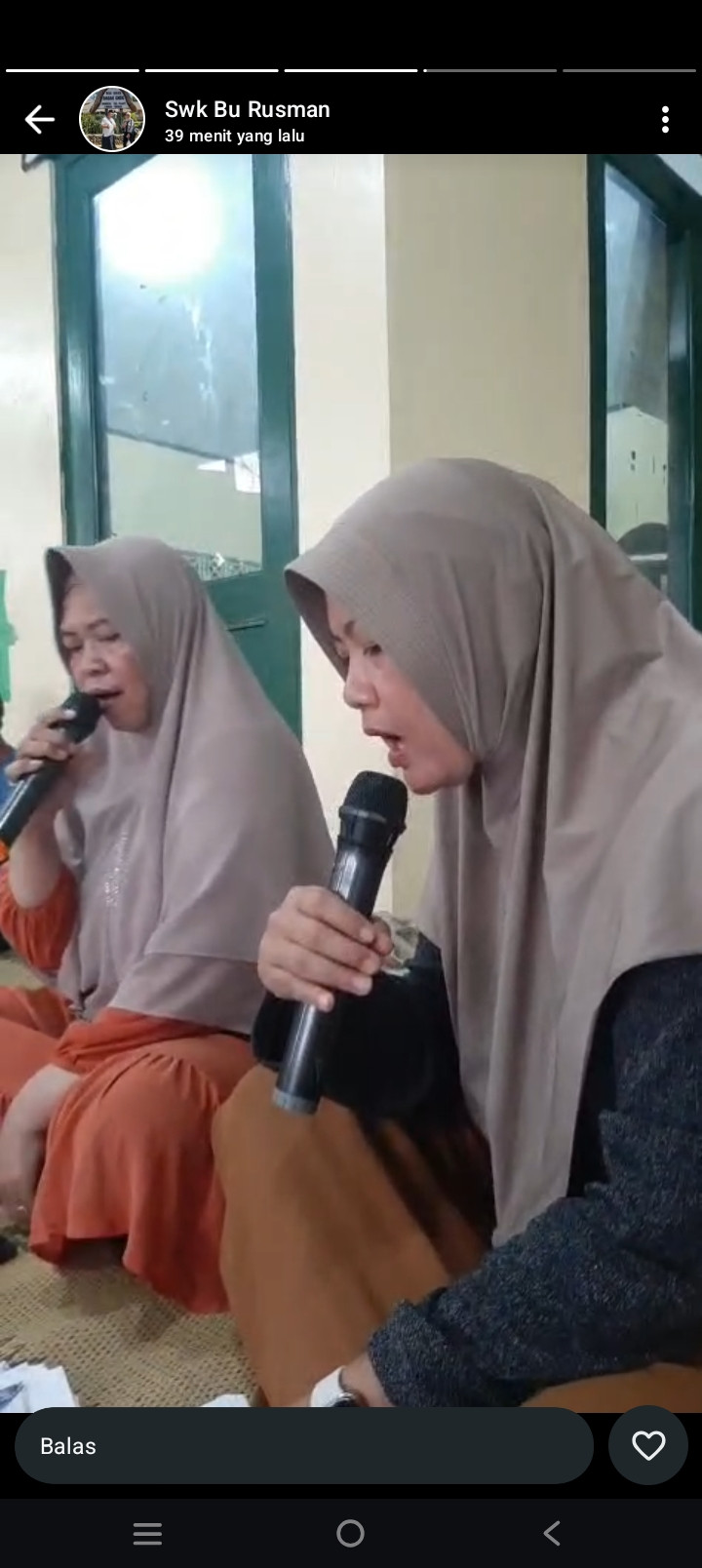 Latian hadroh umat muslim di sawahan kidul