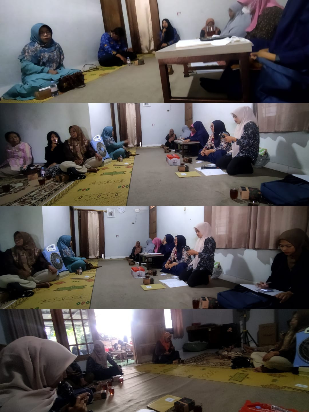 Ibu dukuh Tegalsari dan kader KB padukuhan Tegalsari menghadiri acara rutin IMP kelompok 3