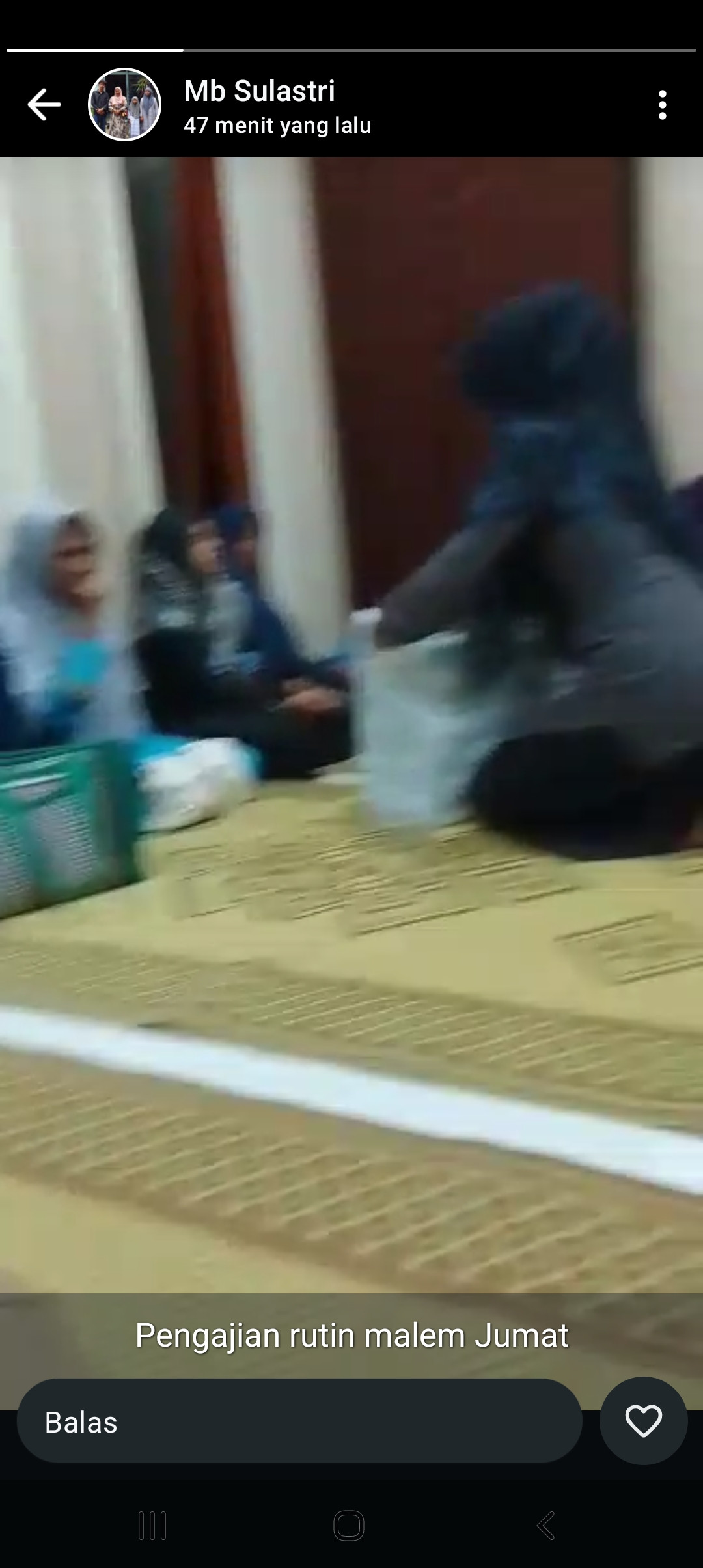 Pengajian rutin malam jumat ibu2 warga krajan