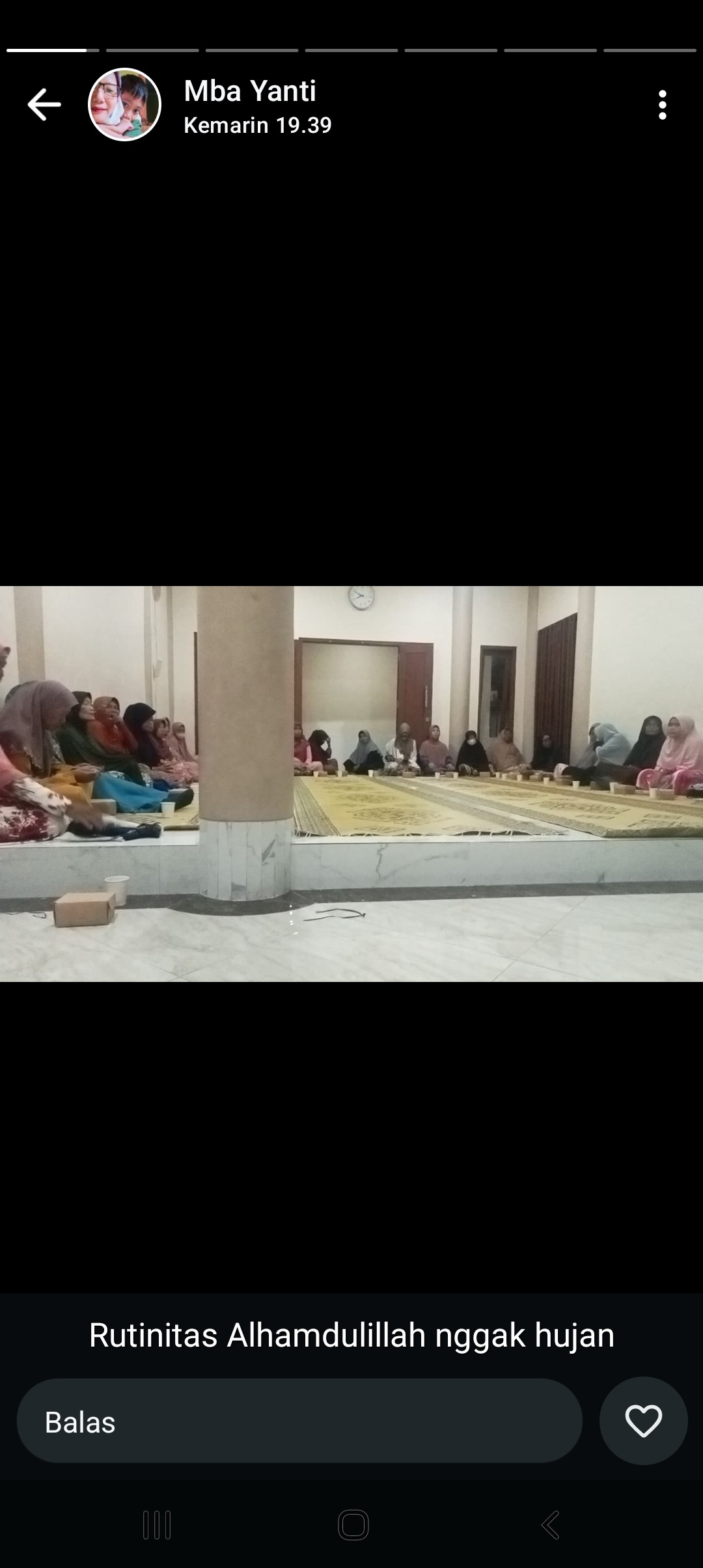 Pengajian rutin malam sabtu ibu2 warga krajan