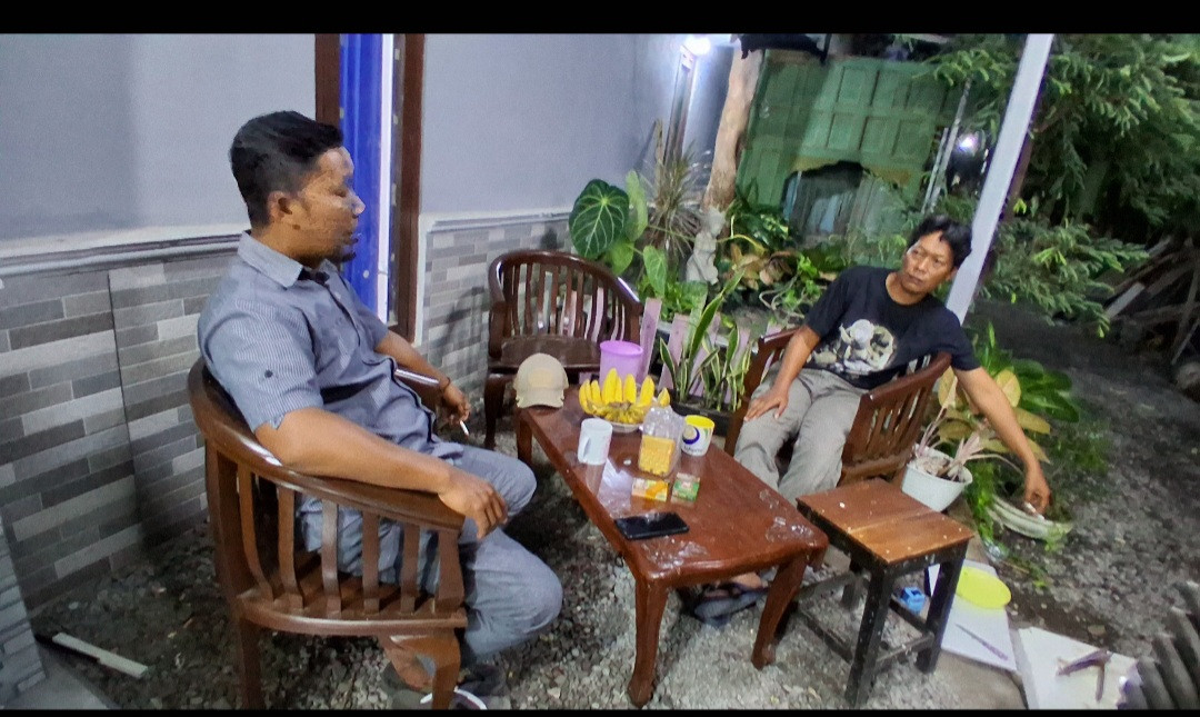 Pelayanan Bapak Dukuh Wonosari ke salah satu Warga