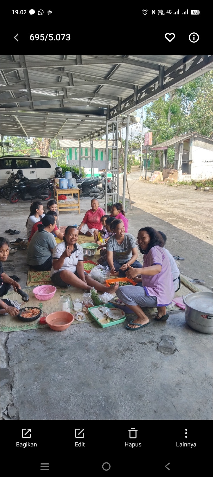 Rukun sosial memasak bag 2 pengecoran jalan, sawahan kidul