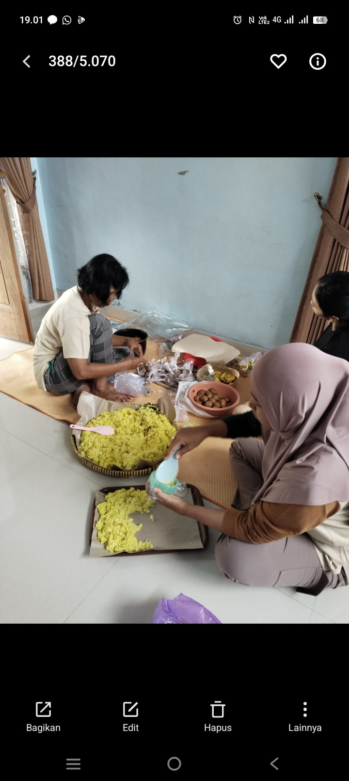 Pembuatan pmt balita&lansia sawahan kidul