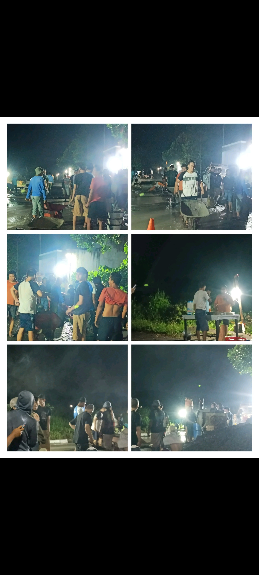 Kegiatan semenisasi RW 51 terung padukuhan krandon