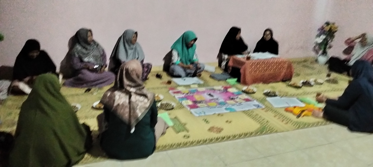 Pertemuan PKK Padukuhan Bakungan  bulan November Belajar Berpendapat melalui Simulasi Keluarga Sadar Gender