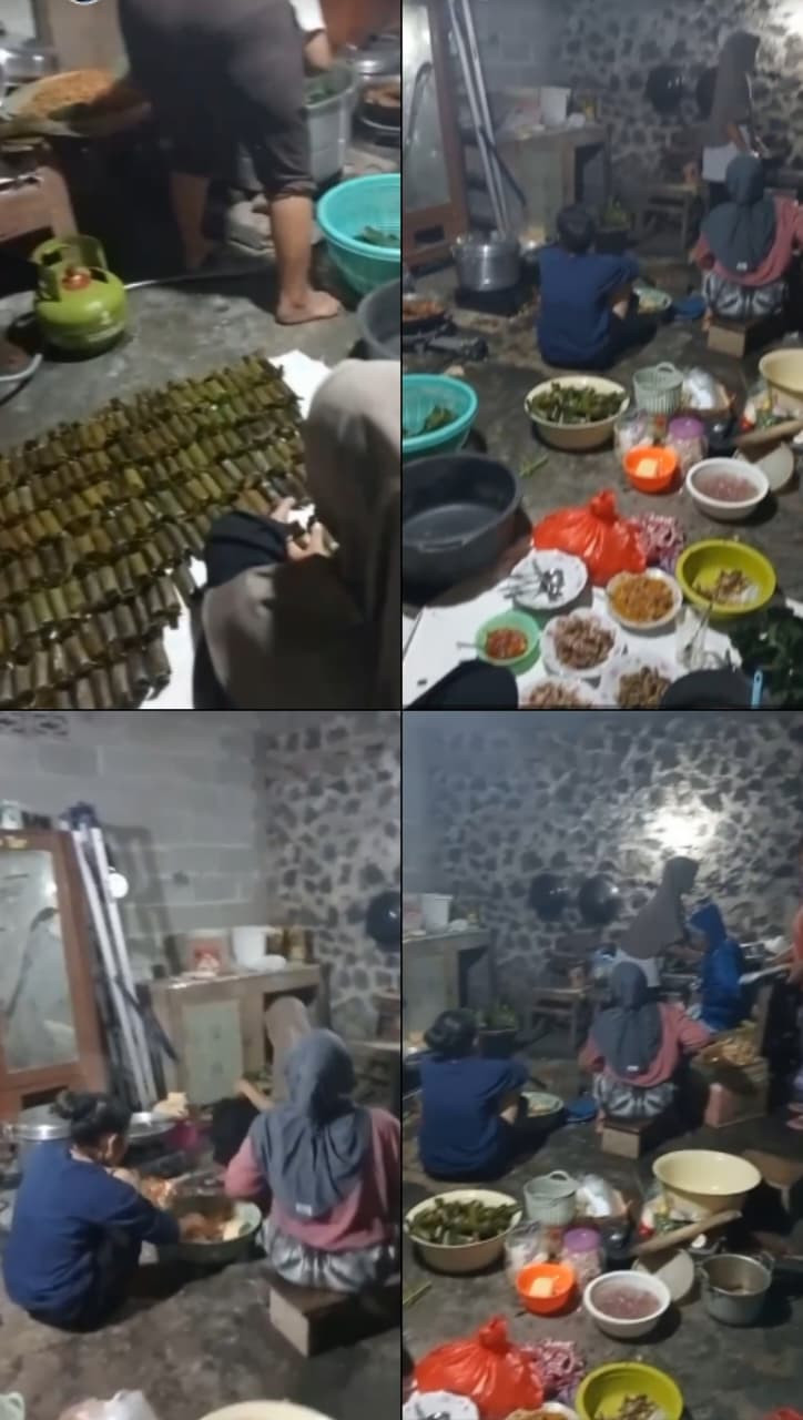 Tradisi Rewang Warga Sempu Persiapan Tahlilan